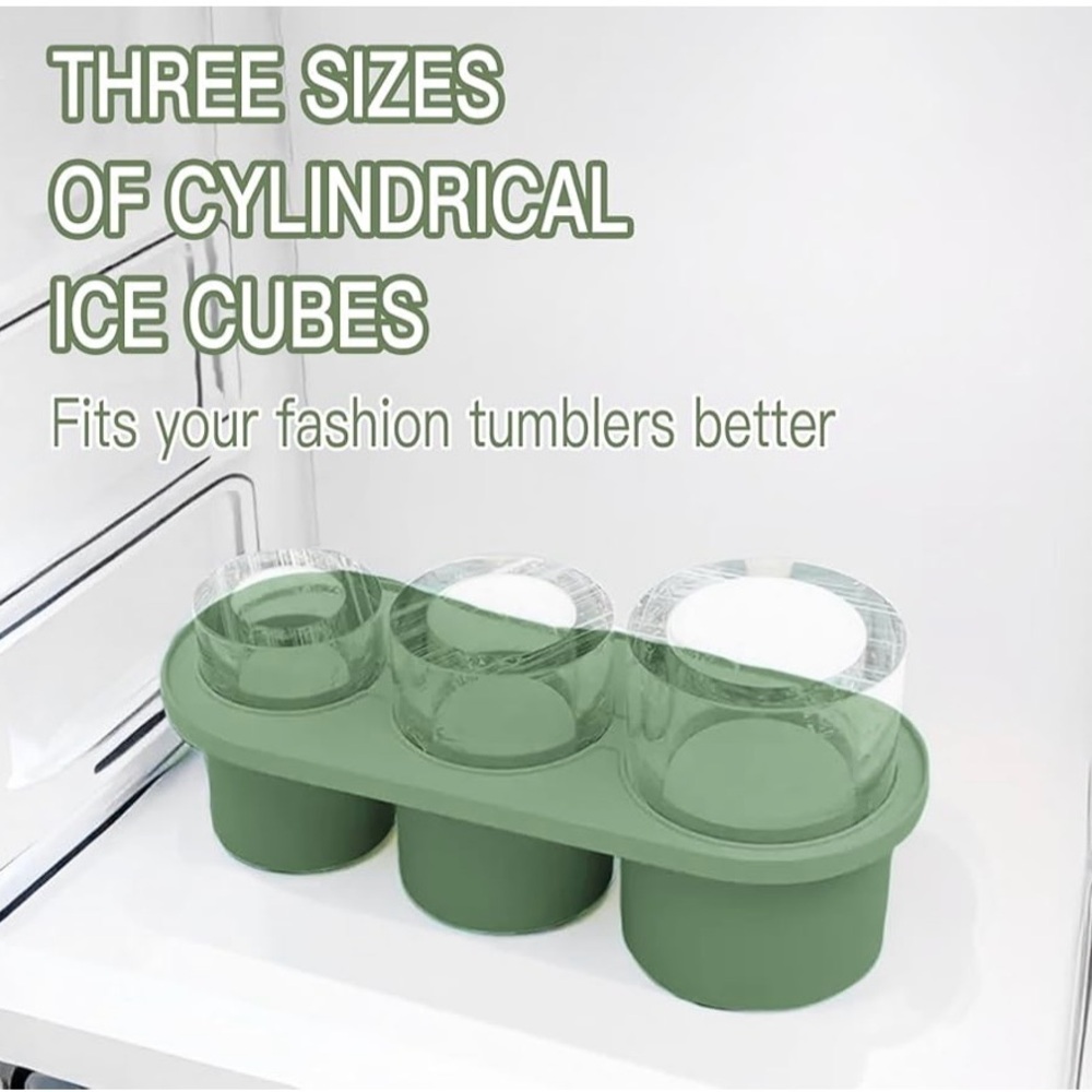 Silicone New Ice Mold Storage For Stanley Cup Travel Tumblers Light Green OS - Picture 6 of 14